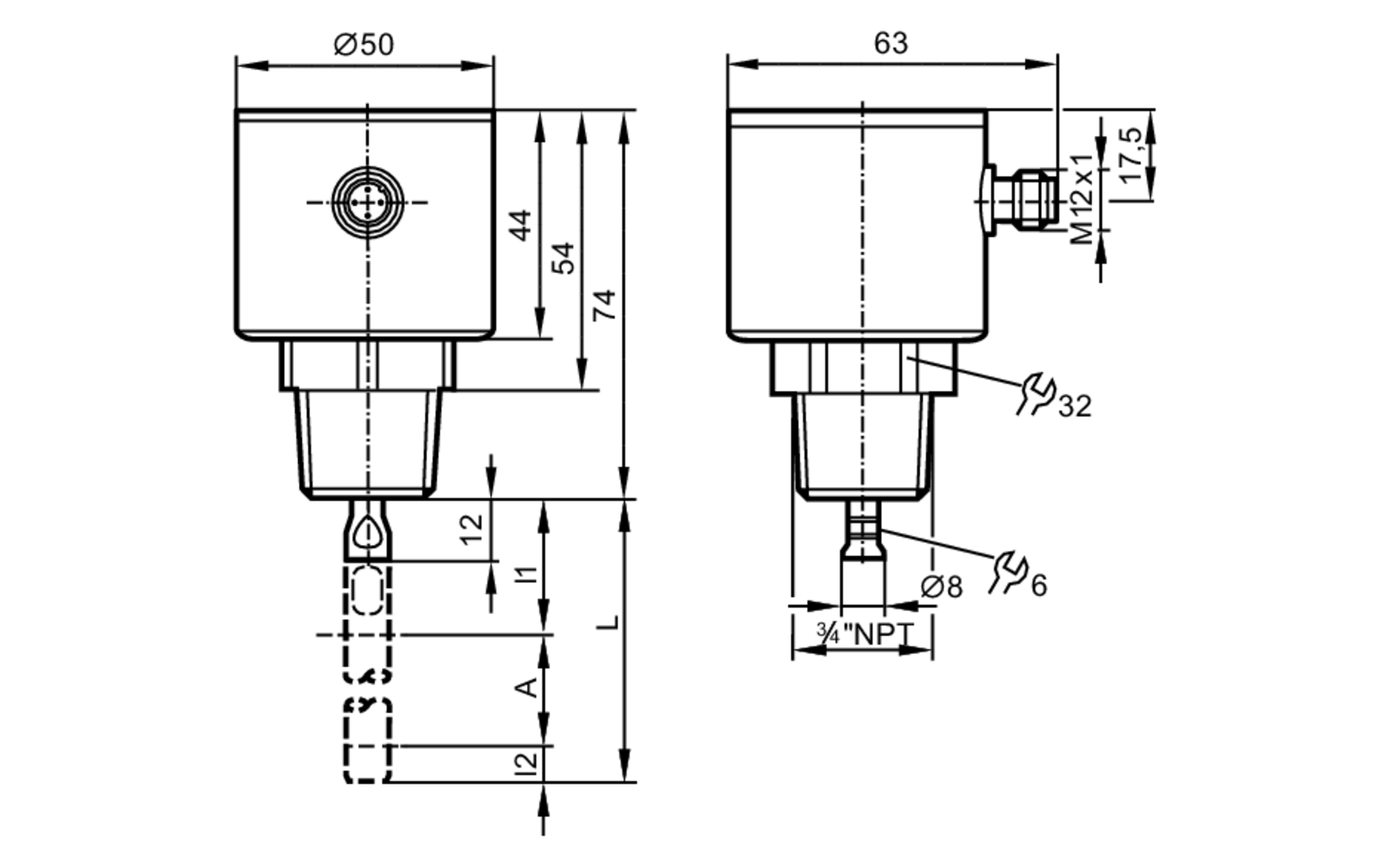 Радарный уровнемер IFM Electronic LR8320