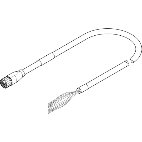 Кабель электродвигателя Festo NEBM-M16G8-E-10-Q7-LE8-1
