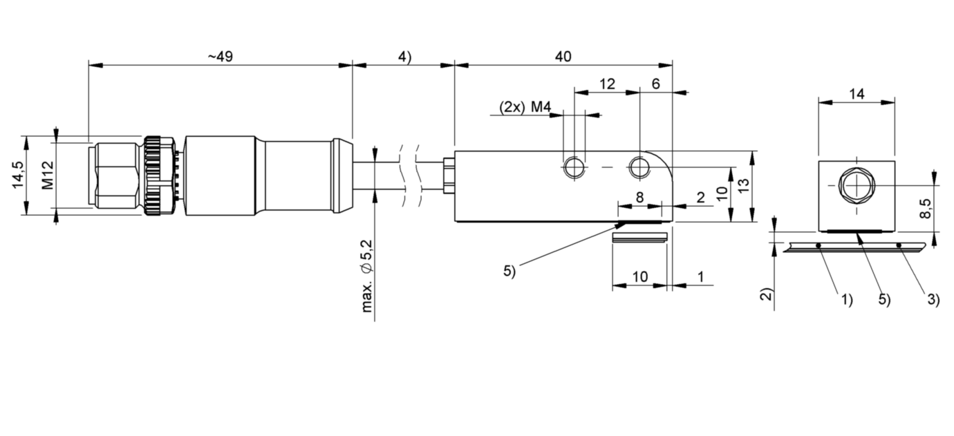 Магнитный энкодер Balluff BML-S1H2-B6QC-M3FA-D0-KA00,3-S284