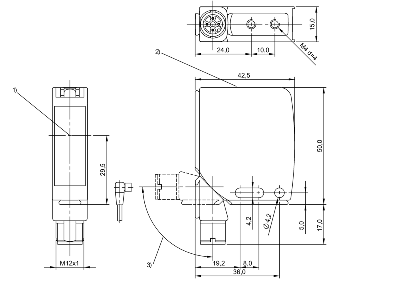 Люминесцентный датчик Balluff BLT 21M-001-N-S4