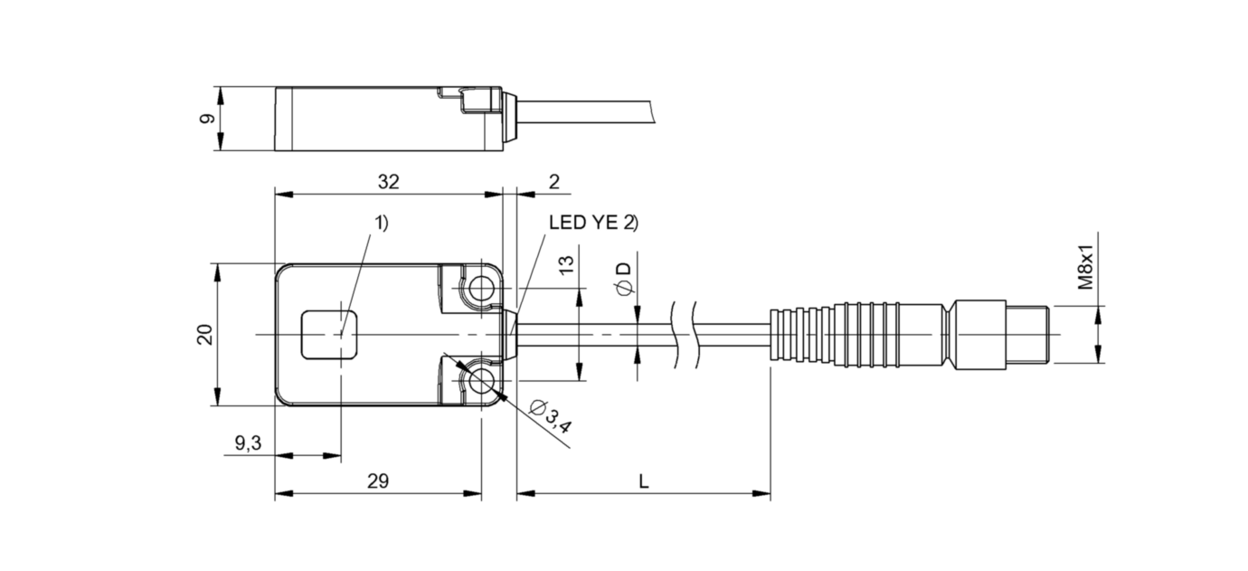 Оптический датчик Balluff BOS R01E-NS-KE20-00,2-S49