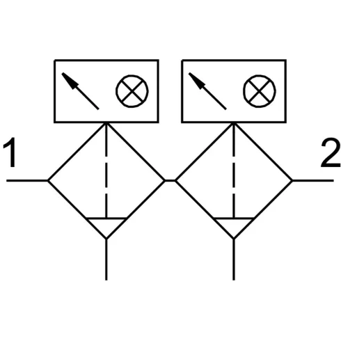 Комбинация фильтров тонкой очистки Festo LFMBA-1/2-D-MIDI-DA