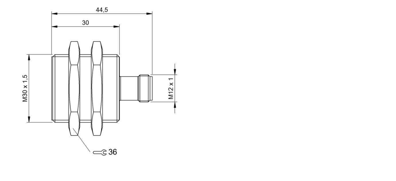 Индуктивный датчик расстояния Balluff BAW M30EE-ICD10B-S04G-L01