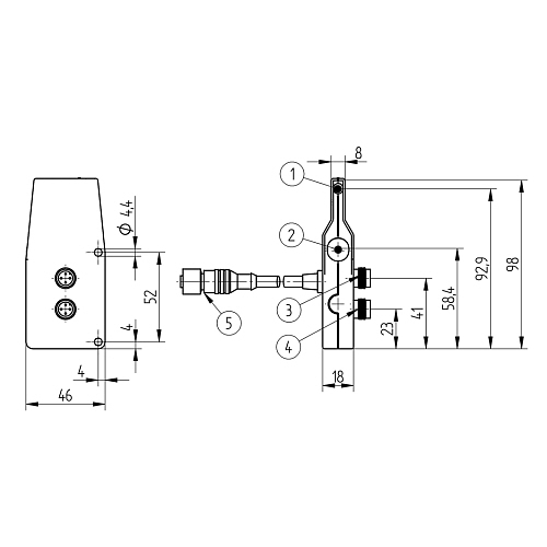 Оптический датчик Wenglor OPT144-P06