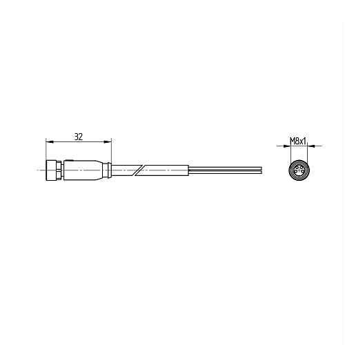 Разъем с кабелем Wenglor S61-5MPUR