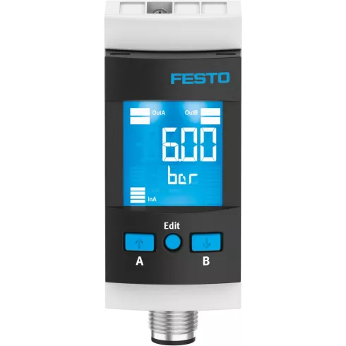 Датчик давления Festo SPAU-P10R-MS4-F-L-PNLK-PNVBA-M12D