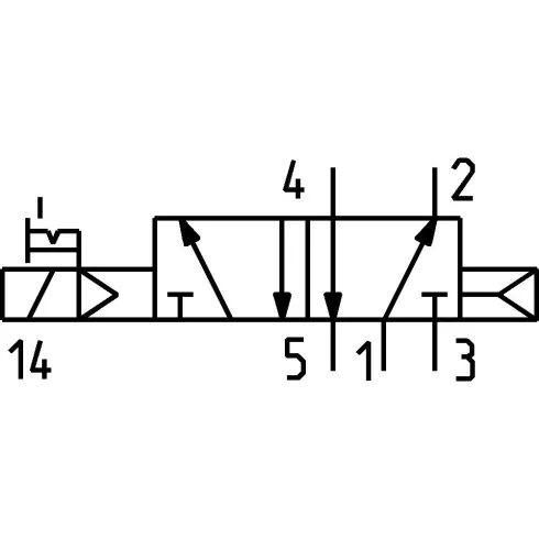Распределитель с электромагнитным управлением Camozzi 454-015-22-U73