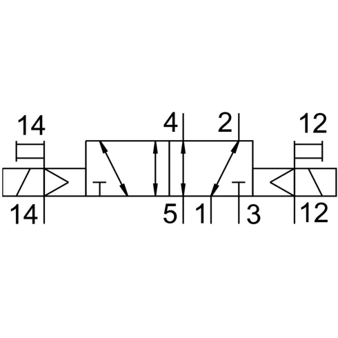 Распределитель с электромагнитным управлением Festo VMPA14-M1H-J-PI