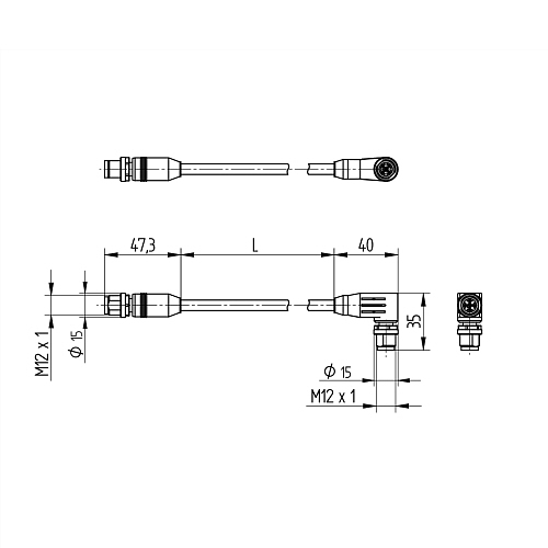 Соединительный кабель Wenglor ZC1V007