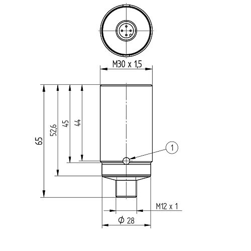 Индуктивный датчик расстояния Wenglor IX080CM65MG3