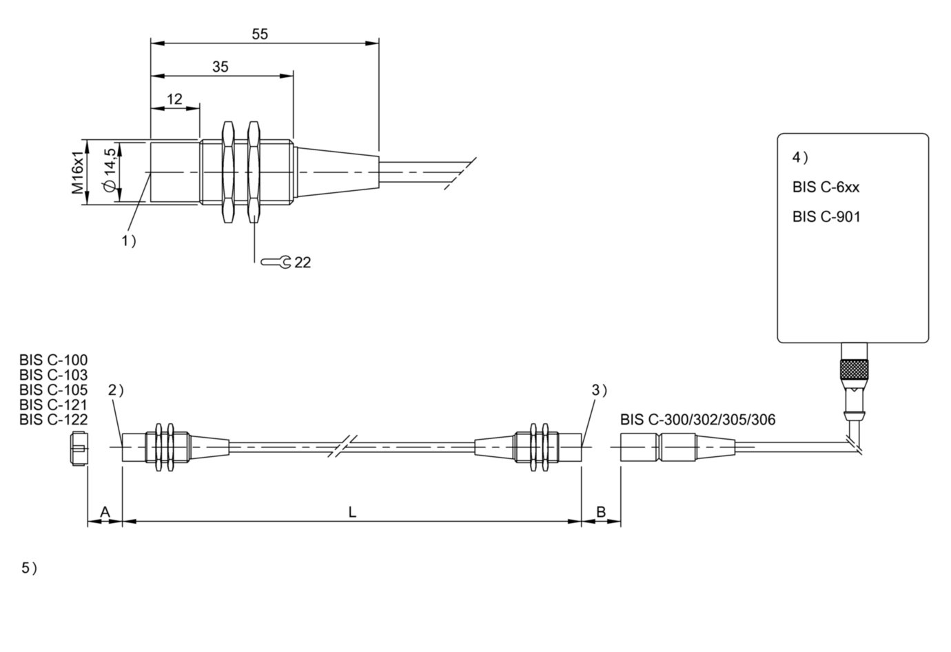 RFID Антенна Balluff BIS C-380-06/06-05