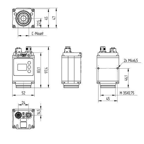 Сканер штрих-кодов Wenglor C50C110