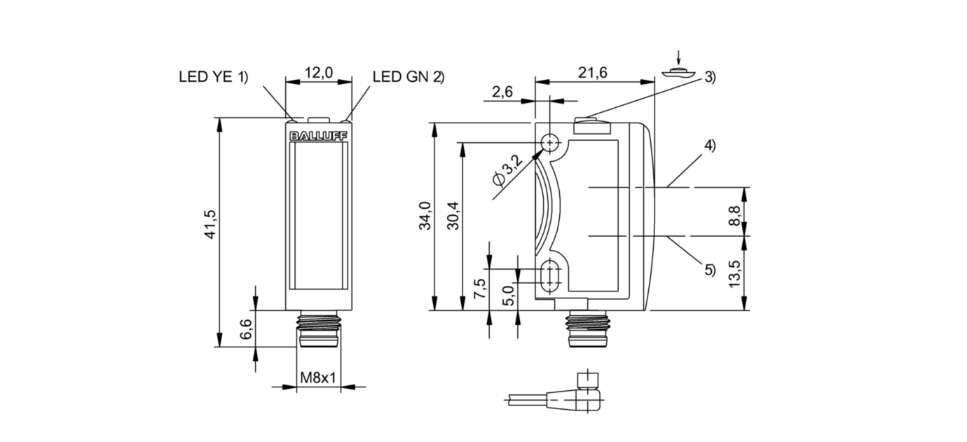 Датчик контрастной метки Balluff BKT 6K-002-N-S75