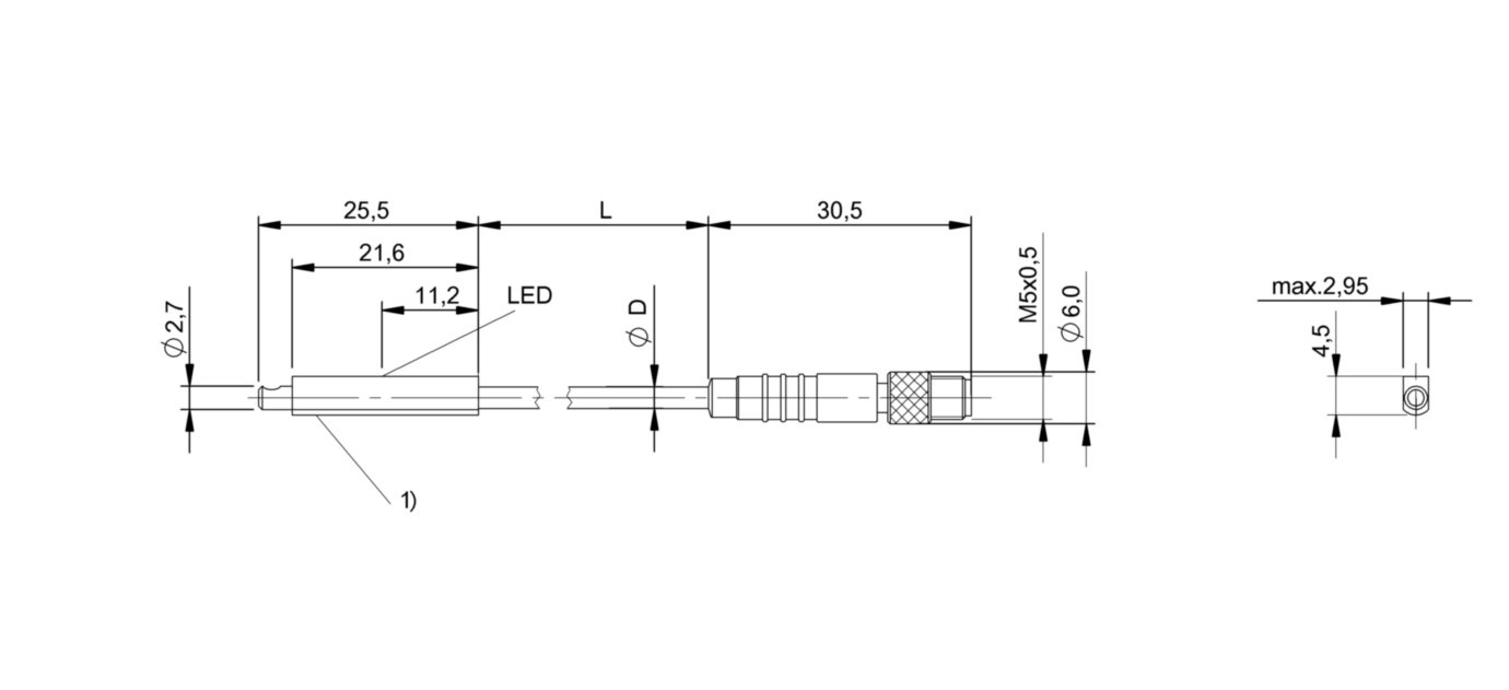 Магнитный датчик для цилиндра Balluff BMF 303K-PS-C-2A-S26-00,3