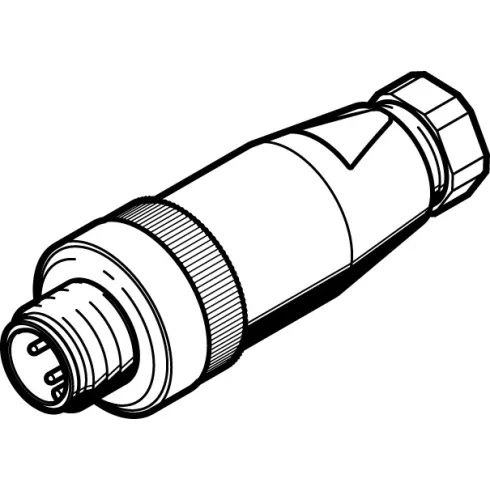Штекер Festo NECU-S-M12G4-P1-IS