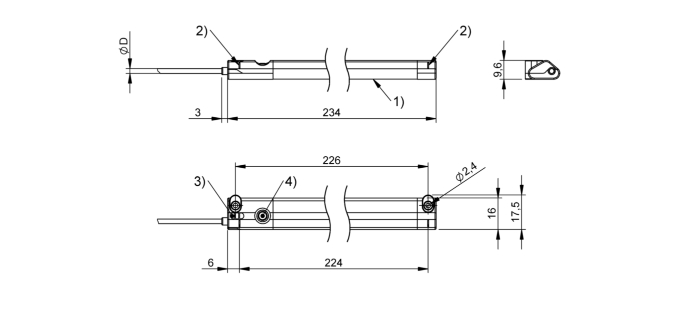 Датчик линейных перемещений Balluff BMP 01-EL1PP21A-0224-00-P02
