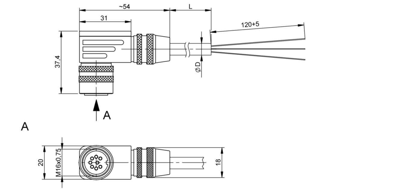 Разъем с кабелем Balluff BKS-S 33M-05