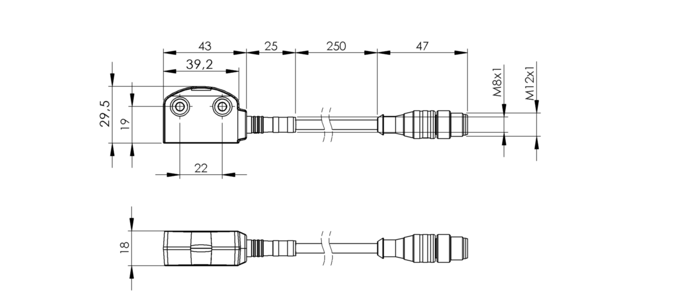 Магнитный датчик безопасности Balluff BID R02K-4R300-O20ZZ0-EP00,2-S92