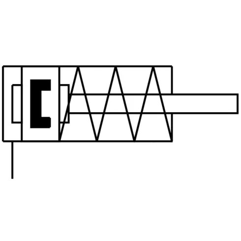 Компактный пневмоцилиндр Camozzi 32M1A040A010