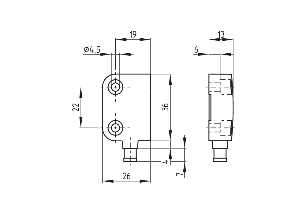 Магнитный датчик безопасности Schmersal BNS260-11Z-ST-R