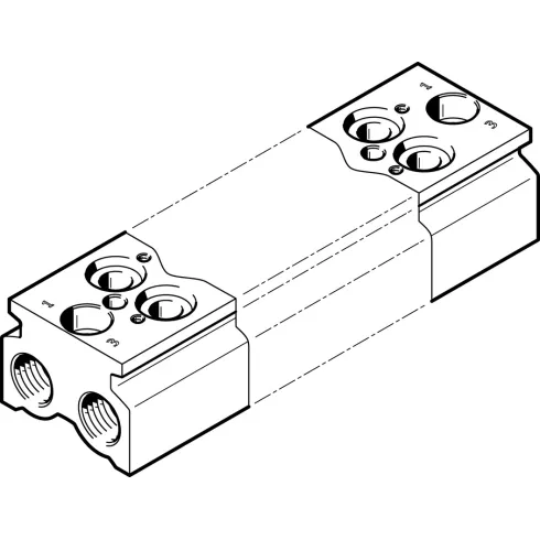 Плита для блочного монтажа Festo CPE18-3/2-PRS-3/8-3