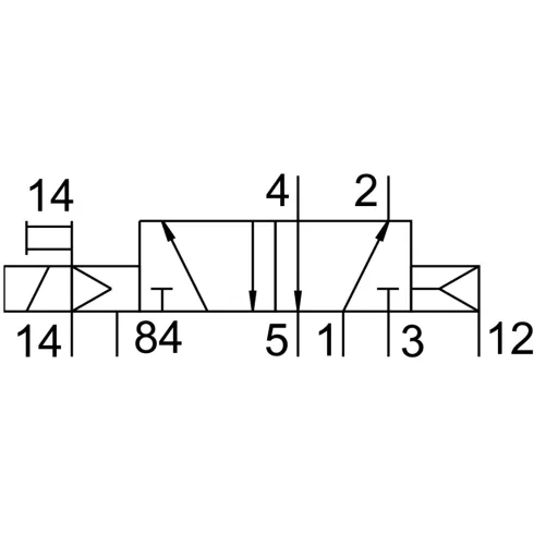 Распределитель с электромагнитным управлением Festo CPV10-M1H-5LS-M7