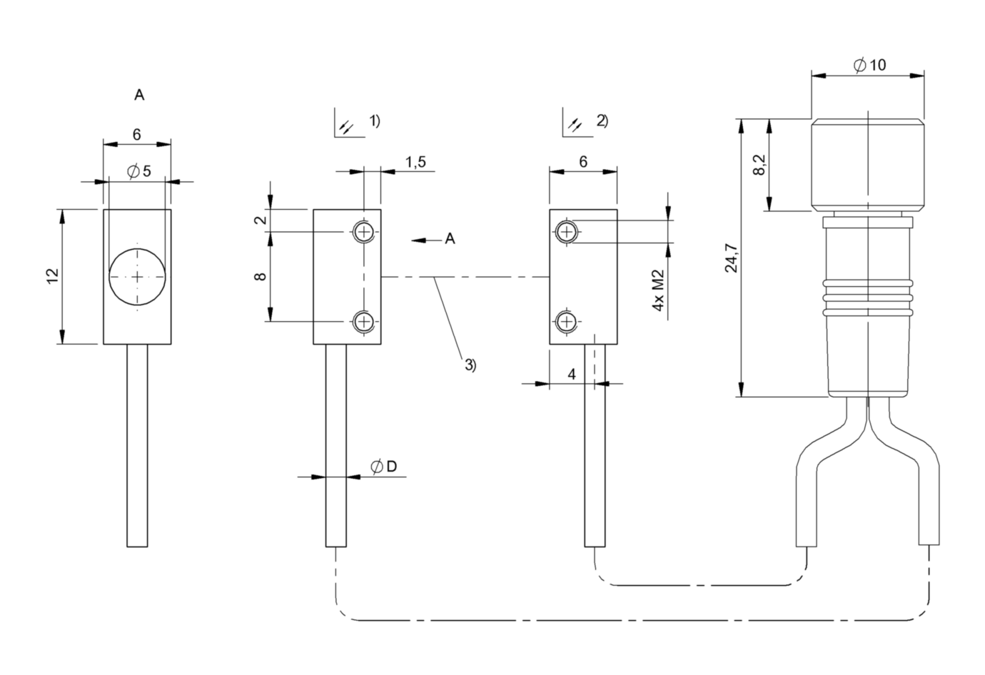 Оптоволоконный кабель Balluff BOH TJ-Q06-001-01-S49F