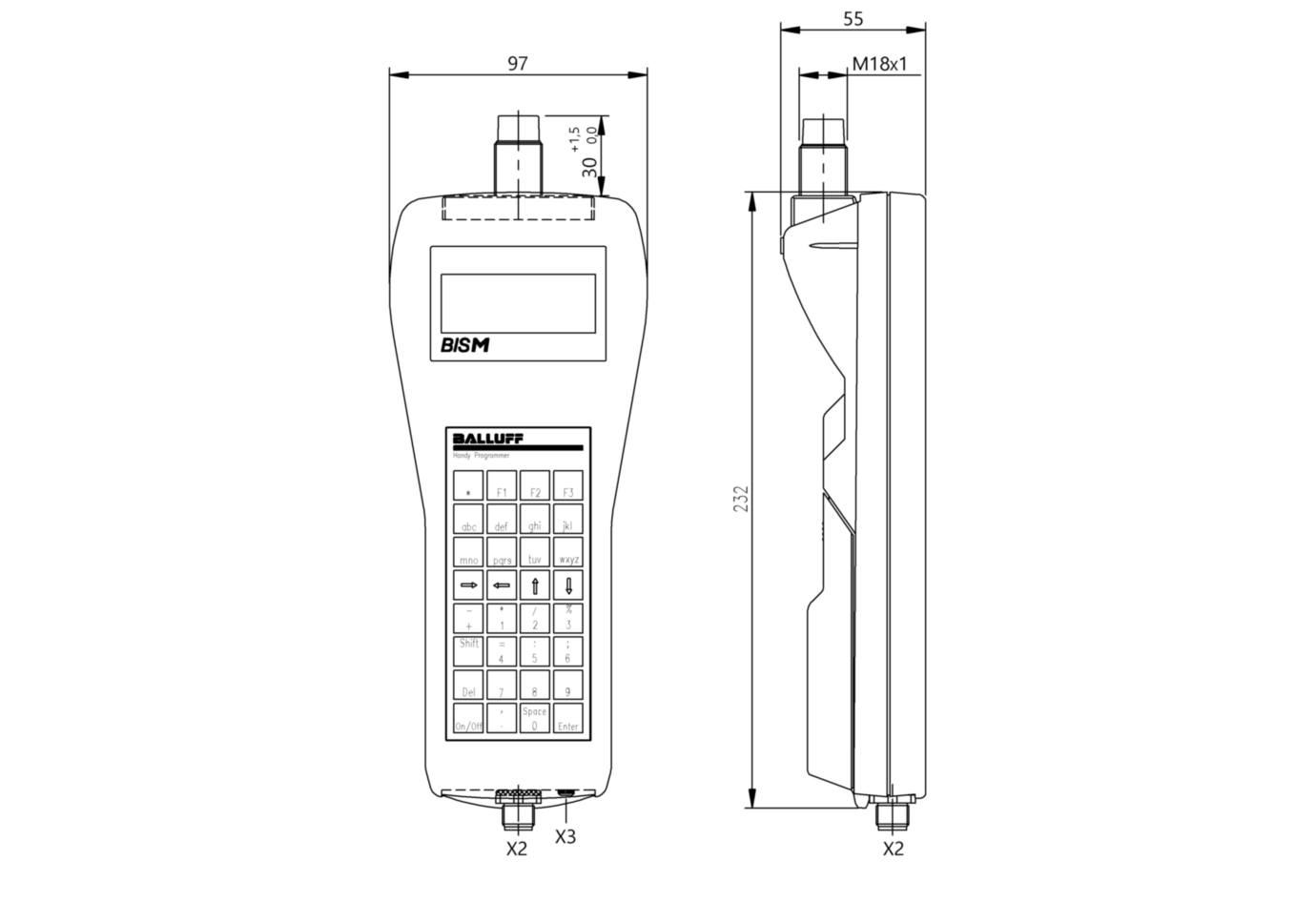 RFID портативный прибор чтения-записи Balluff BIS M-812-0-003