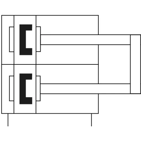 Скользящий пневмоцилиндр E.MC ELQ-6-40-S