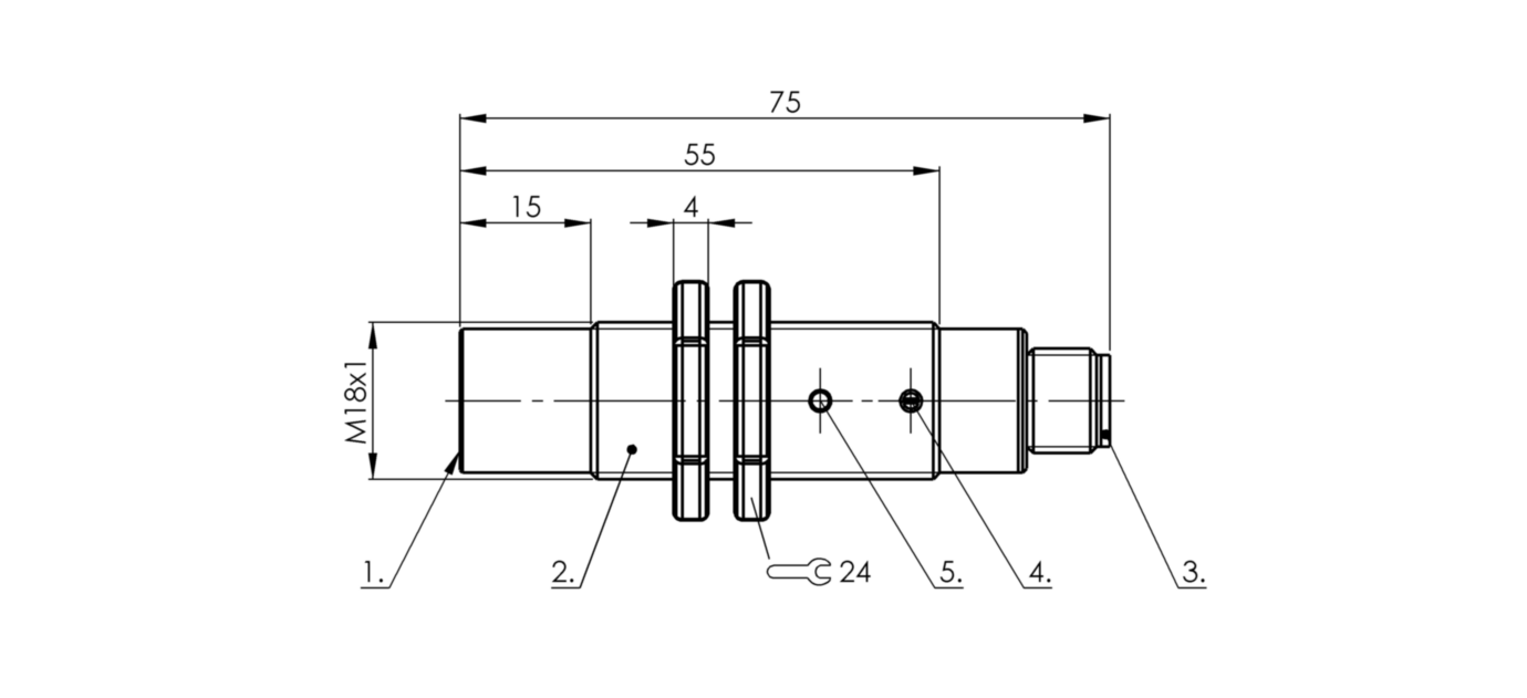 Емкостной датчик уровня Balluff BCS M18T4G2-PSC15G-S04G