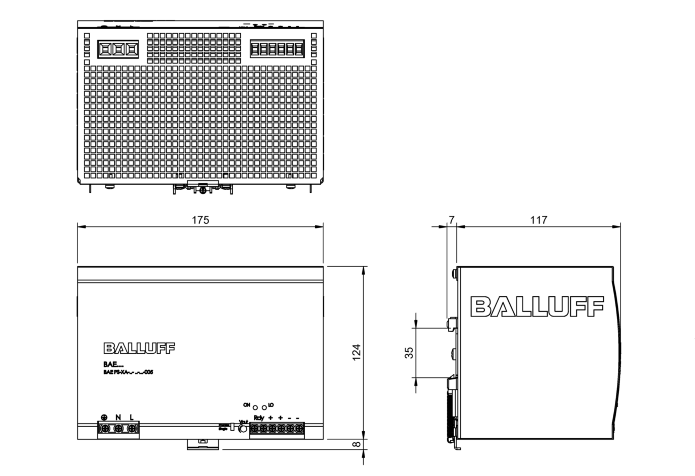 Блок питания Balluff BAE PS-XA-1W-48-100-005