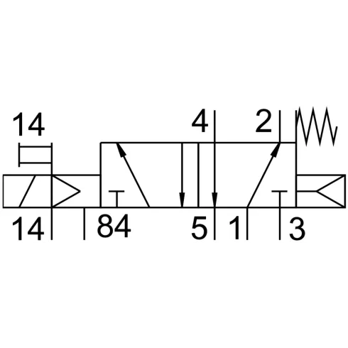 Распределитель с электромагнитным управлением Festo VUVG-B18-M52-RZT-F-1R8L