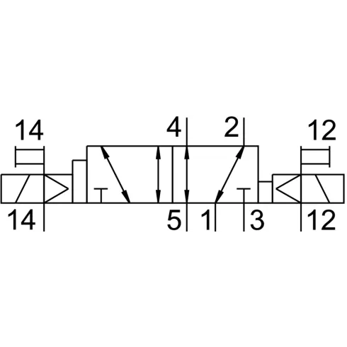 Распределитель с электромагнитным управлением Festo JMN1DH-5/2-D-1-S-C