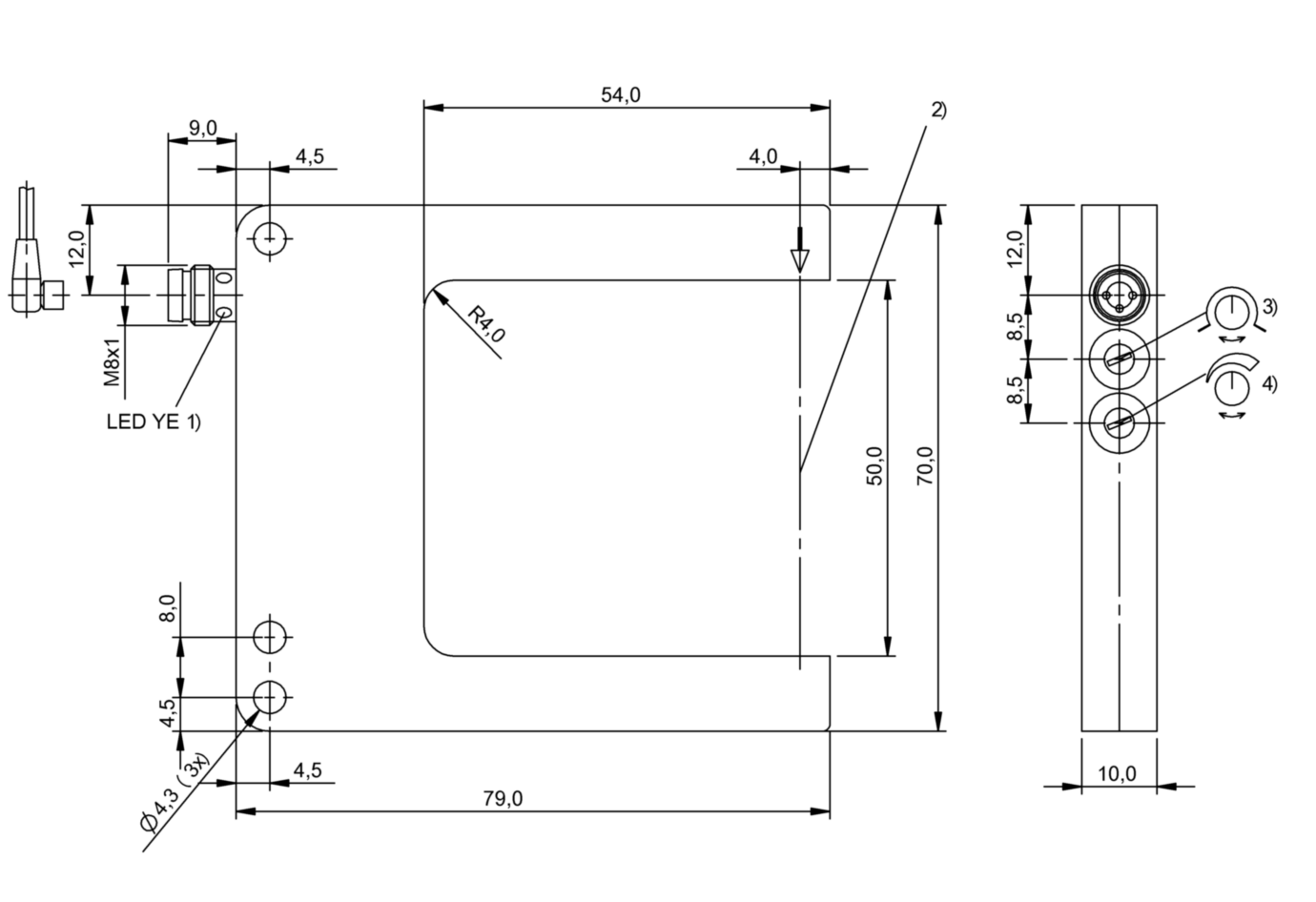 Щелевой датчик Balluff BGL 50A-002-S49