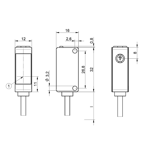 Оптический датчик Wenglor P1KK006