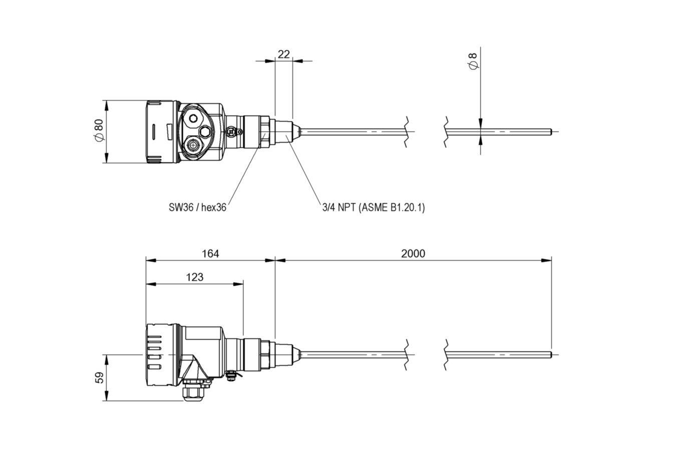 Радарный уровнемер Balluff BMD 1LTD-2000/10F-AE520A-KM20K