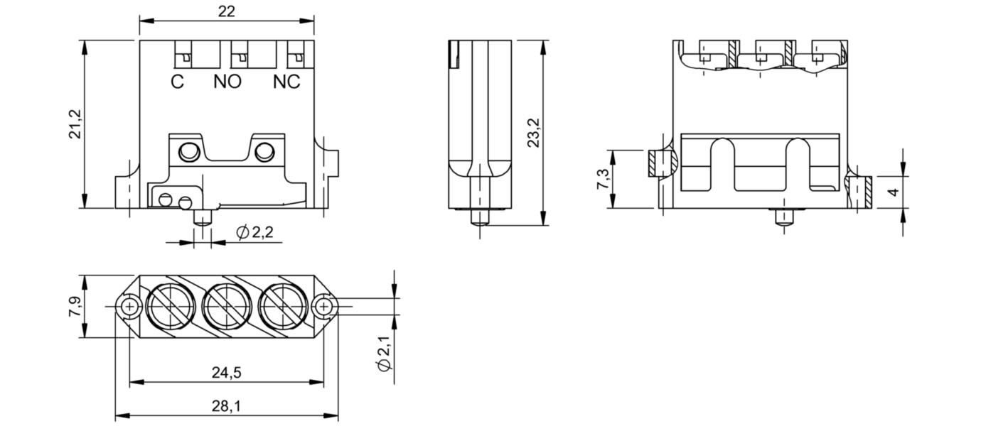 Элемент переключения Balluff BSE 74.1-RK