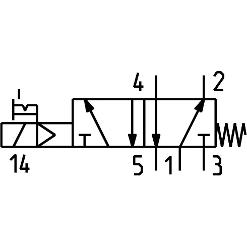 Распределитель с электромагнитным управлением Camozzi 452C-015