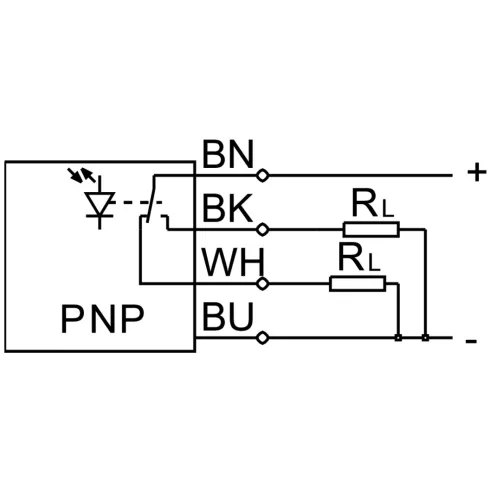 Датчик положения оптический диффузионный Festo SOEG-RT-M18-PA-K-2L