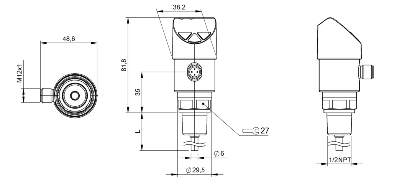 Датчик температуры Balluff BFT 6050-JC003-D00A0C-S4