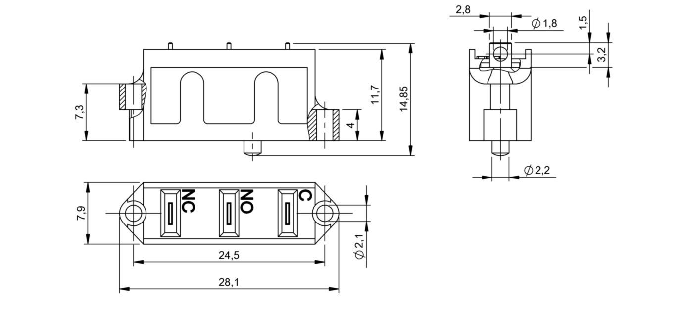 Элемент переключения Balluff BSE 73.1-RK