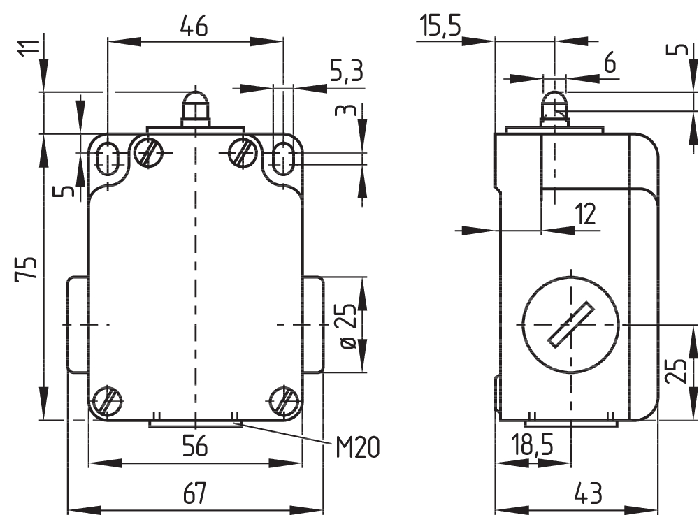 Kонцевой выключатель Schmersal TV10H 015-11Y