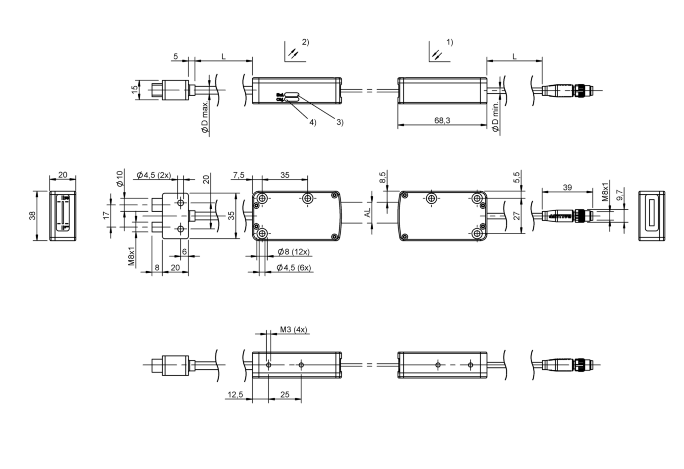 Световая завеса Balluff BLA 16C-002-00,25-S75