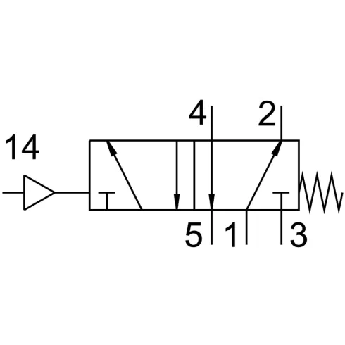 Распределитель с пневматическим управлением Festo VUWS-LT20-M52-M-G18