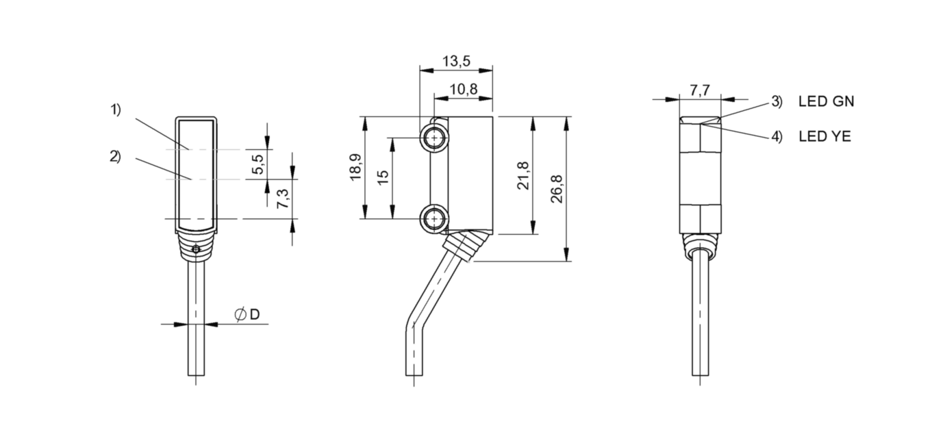 Оптический датчик Balluff BOS R020K-NS-RF10-02