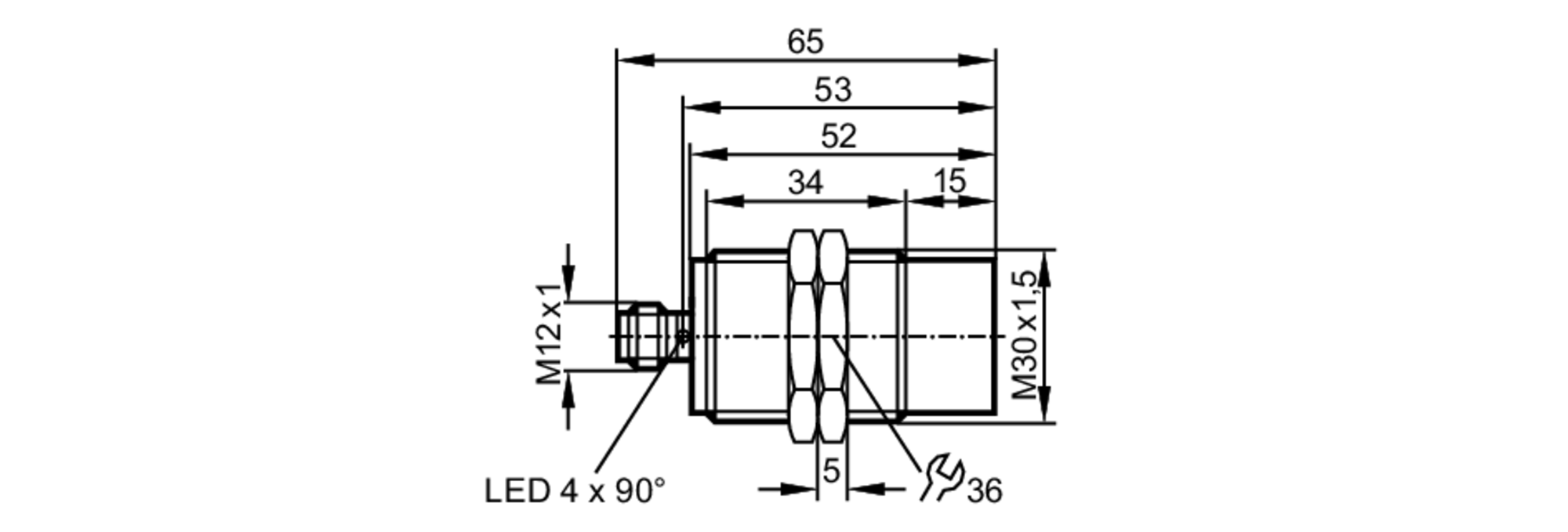Индуктивный датчик безопасности IFM Electronic GI854S