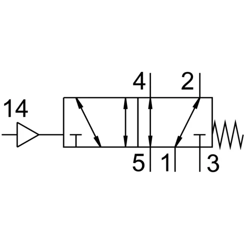 Распределитель с пневматическим управлением FestoVUWG-L10-M52-M-M7