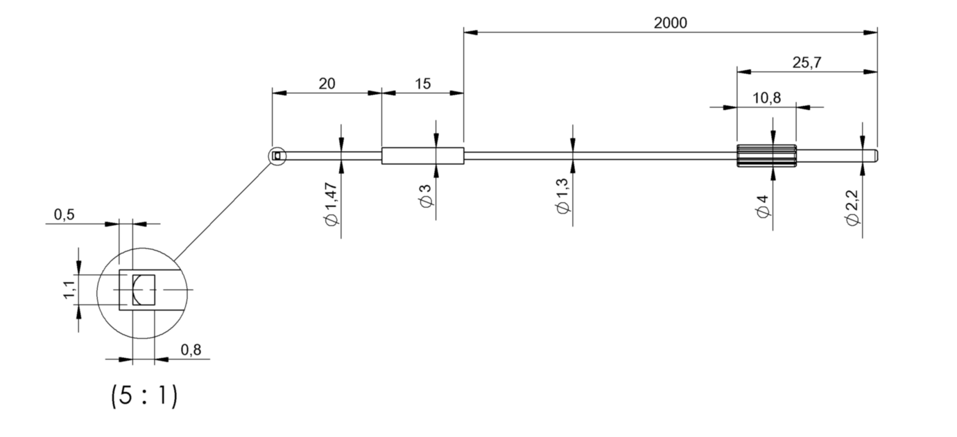 Оптоволоконный кабель Balluff BFO D13-LA-09B-EAK-05-02