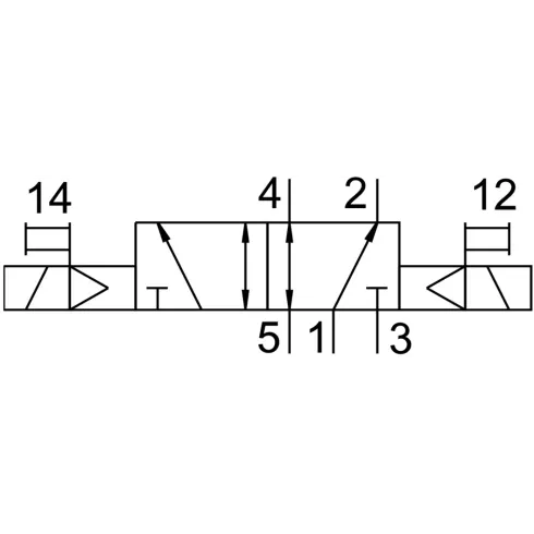 Распределитель с электромагнитным управлением Festo VUVG-L10-B52-T-M7-1P3