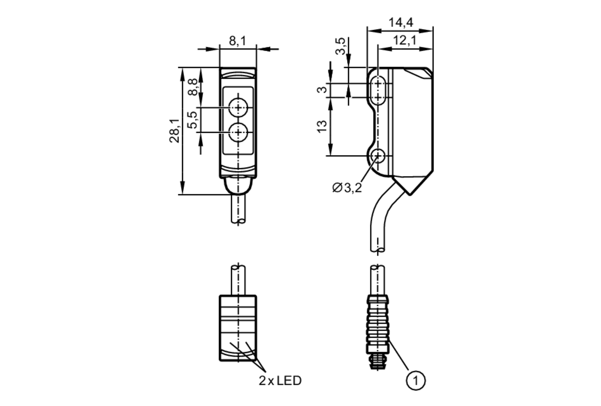 Оптический датчик IFM Electronic O8H272